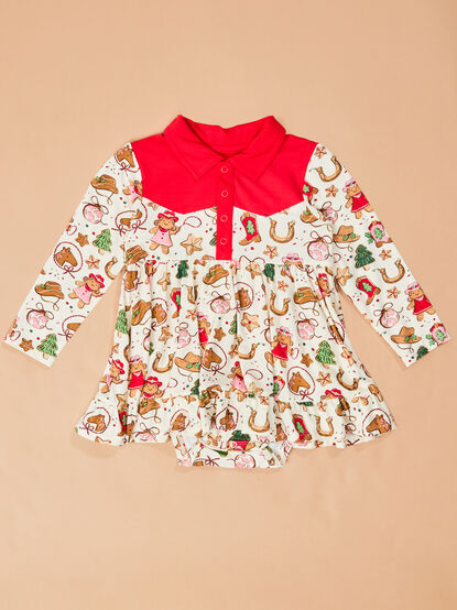 Cowgirl Christmas Polo Bodysuit - TULLABEE