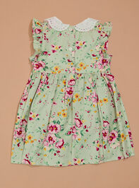 Allie Floral Bodysuit Dress Detail 3 - TULLABEE