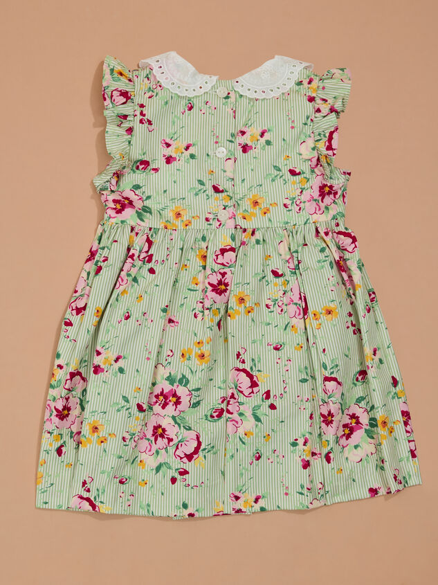 Allie Floral Bodysuit Dress Detail 3 - TULLABEE
