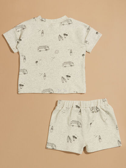 Surfs Up Tee and Shorts Set - TULLABEE