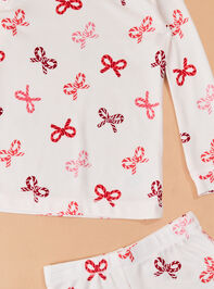 Candy Cane Babe Lounge Set Detail 3 - TULLABEE