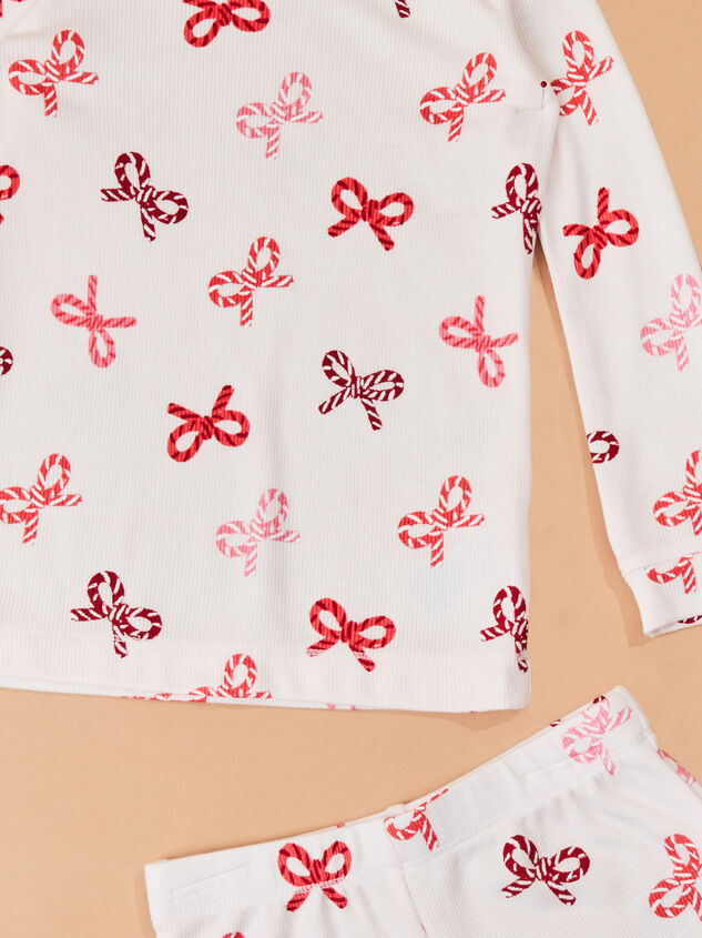 Candy Cane Babe Lounge Set Detail 3 - TULLABEE