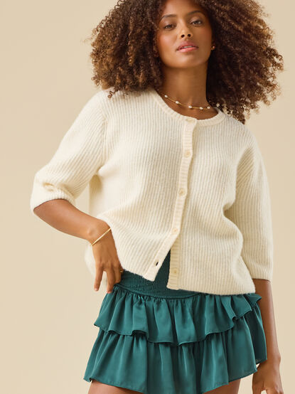 Greta Smocked Mini Skirt - TULLABEE