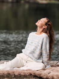 Snowflake Fair Isle Pullover - TULLABEE