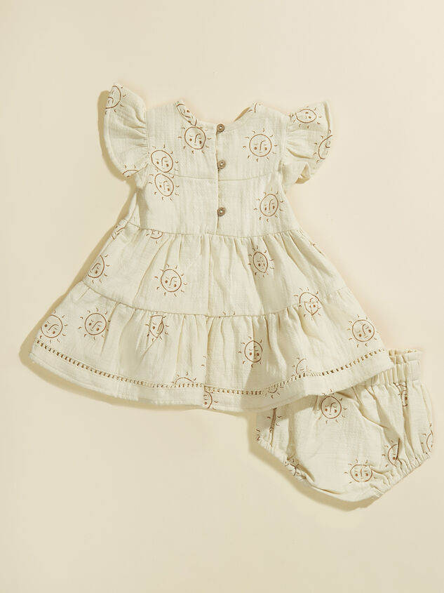 Summer Moon Baby Dress and Bloomer Set by Quincy Mae Detail 2 - TULLABEE