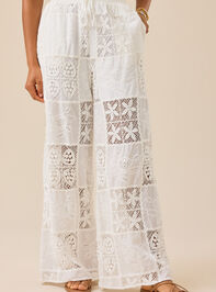 Hibiscus Patchwork Crochet Pant Detail 3 - TULLABEE