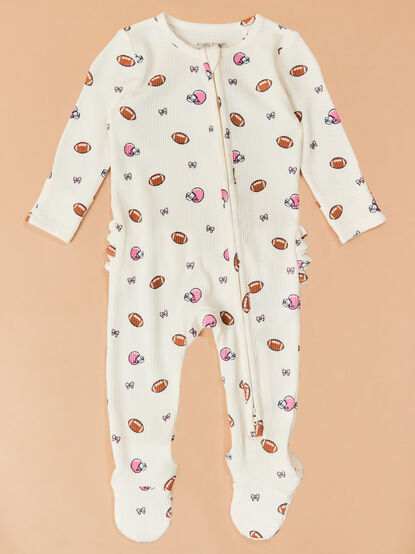 Gameday Cutie Ruffle Footie - TULLABEE