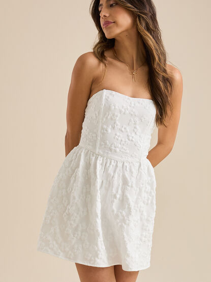 Emberly Strapless Mini Dress - TULLABEE