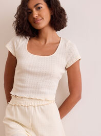 Maven Pointelle Baby Tee - TULLABEE