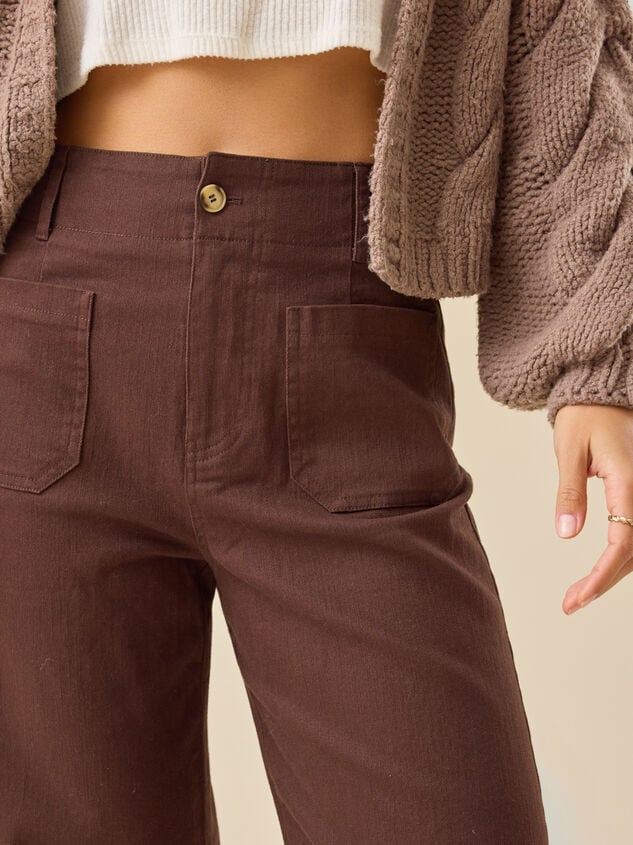 Ellie Linen Crop Pants Detail 3 - TULLABEE