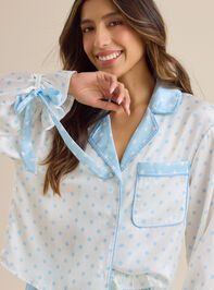 Poppi Polka Dot Sleep Shorts Detail 2 - TULLABEE