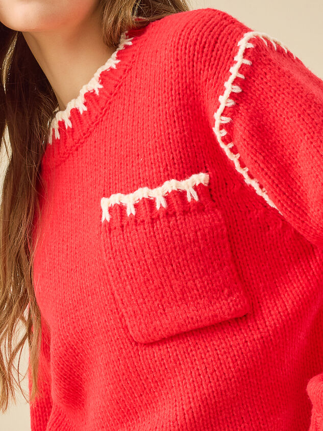 Nila Whipstitch Sweater Detail 4 - TULLABEE