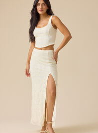 Adeline Lace Midi Skirt - TULLABEE