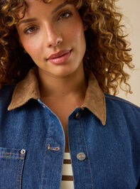 Annaliese Corduroy Denim Jacket Detail 3 - TULLABEE