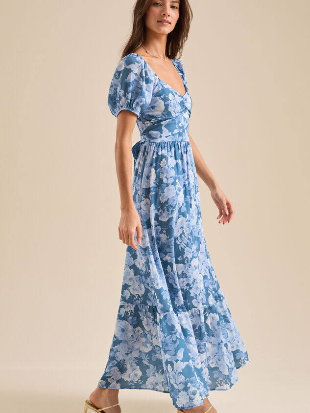 Clarey Floral Maxi Dress Detail 3 - TULLABEE