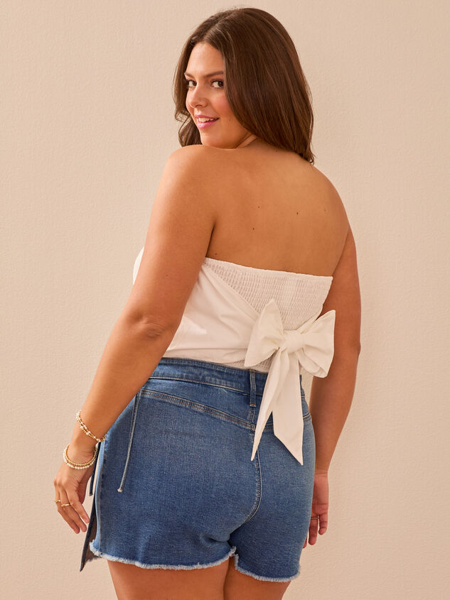 Astrid Embroidered Tube Top Detail 5 - TULLABEE