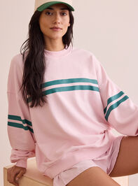 Turbo Striped Sweatshirt Detail 2 - TULLABEE