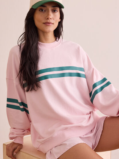 Turbo Striped Sweatshirt - TULLABEE