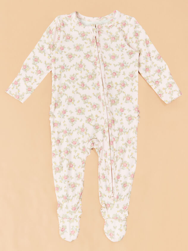 Edith Rose Ruffle Footie - TULLABEE