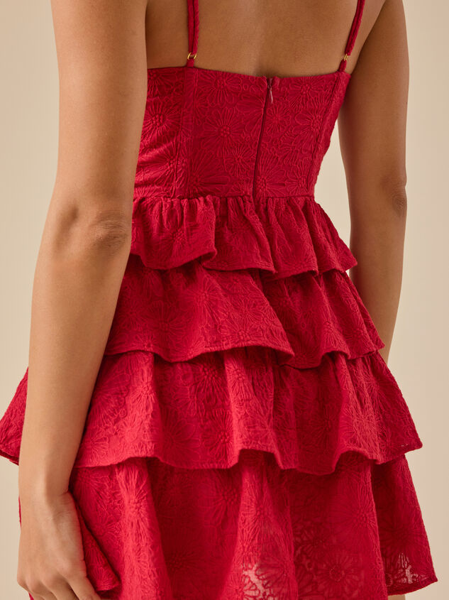 Mary Ruffle Mini Dress Detail 4 - TULLABEE