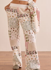 Christmas Patchwork Lounge Pants Detail 3 - TULLABEE