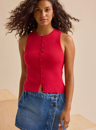Ava Button Up Knit Top - TULLABEE