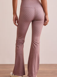 Go For It Polka Dot Flare Leggings Detail 5 - TULLABEE