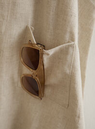 Leighton Linen Skirttall Detail 2 - TULLABEE