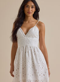 Sallie Eyelet Mini Dress - TULLABEE