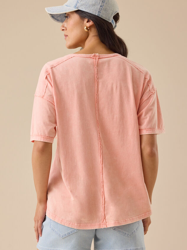 Cammie Pocket Tee Detail 3 - TULLABEE