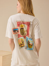 Postcard Oversized Graphic Tee - TULLABEE