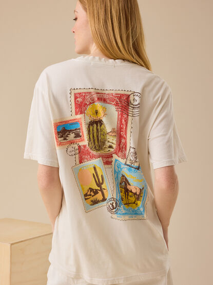 Postcard Oversized Graphic Tee - TULLABEE