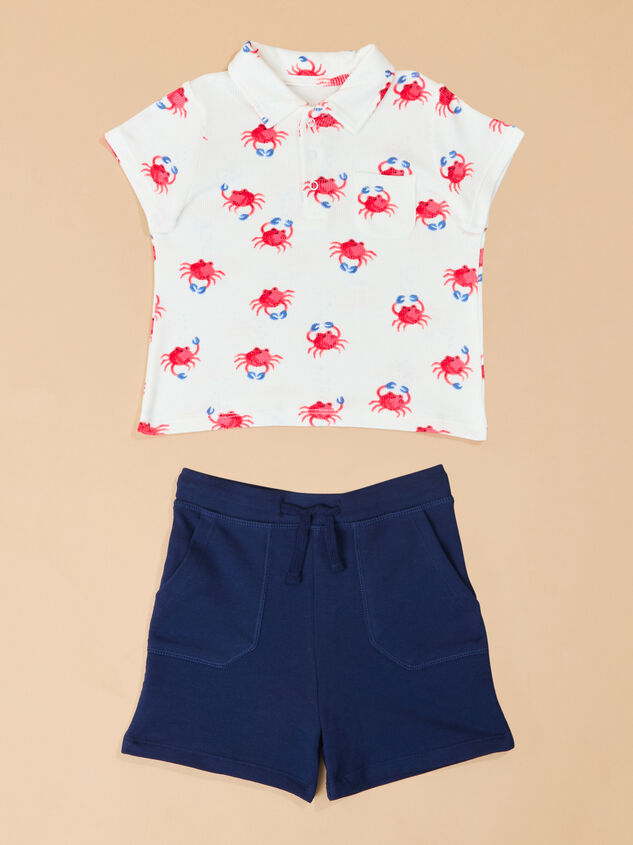 Crabby Cuties Boys Polo Set - TULLABEE