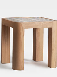Audrey Wood Side Table Sage Detail 3 - TULLABEE