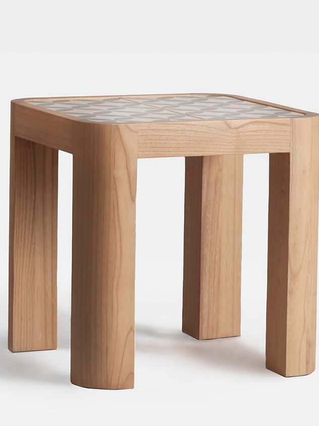 Audrey Wood Side Table Sage Detail 3 - TULLABEE