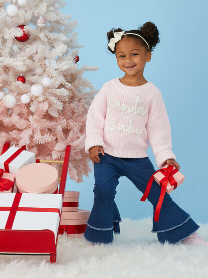 Santa Baby Stitch Sweater - TULLABEE