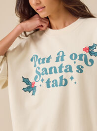 Put It On Santa's Tab Mama Sweatshirt Detail 2 - TULLABEE