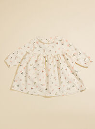 Tana Floral Corduroy Ruffle Dress Detail 2 - TULLABEE