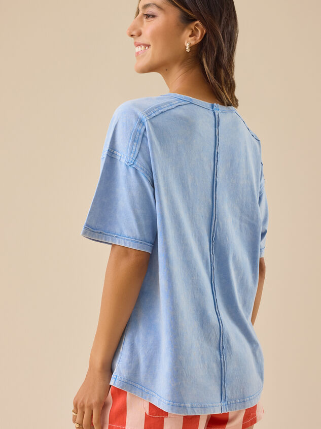 Cammie Pocket Tee Detail 4 - TULLABEE