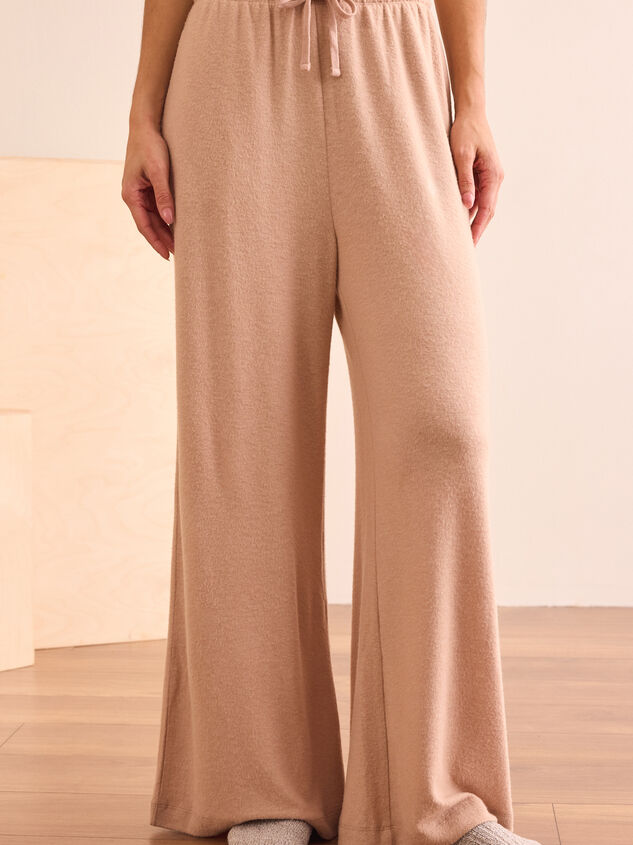 Cozy Nights Straight Leg Lounge Pant Detail 3 - TULLABEE