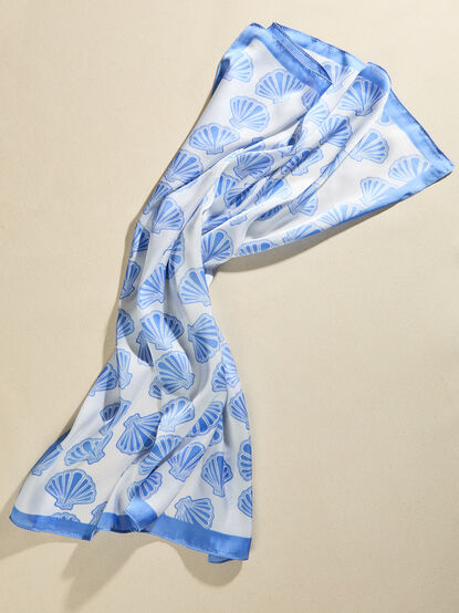 Shelly Sea Silk Scarf - TULLABEE