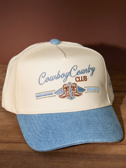 Denim Cowboy Country Club Trucker Hat - TULLABEE