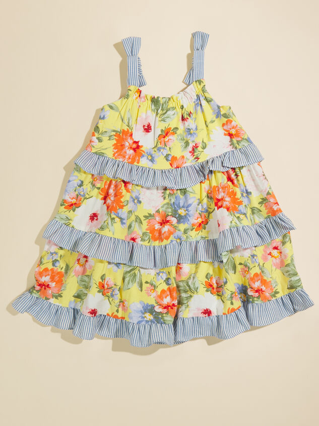 Emma Ruffle Floral Dress Detail 2 - TULLABEE