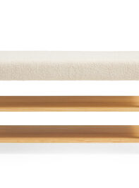 Hudson Upholstered & Wood Storage Bench - TULLABEE