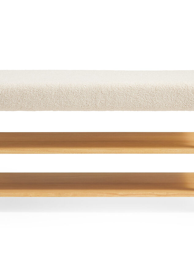 Hudson Upholstered & Wood Storage Bench - TULLABEE