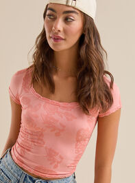 Audrey Scallop Trim Cami Detail 2 - TULLABEE