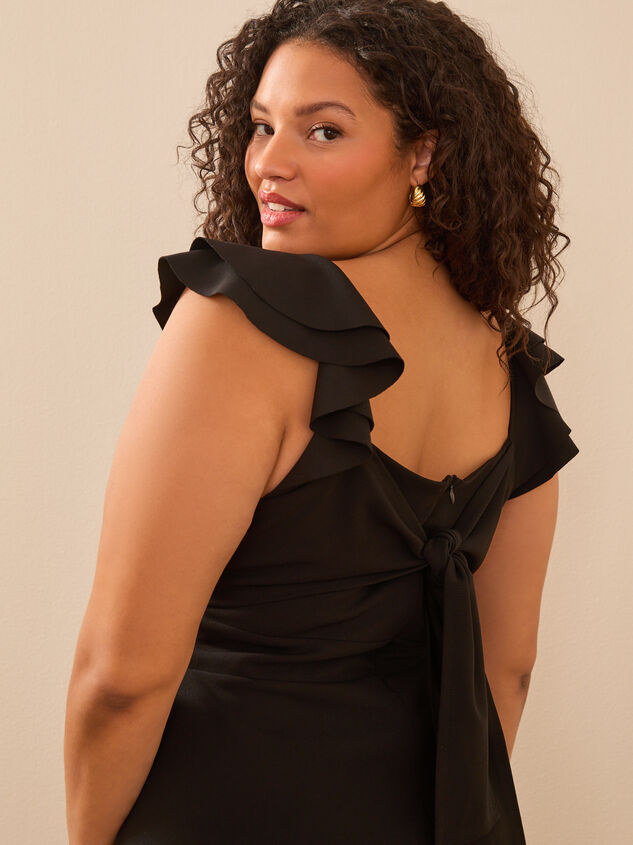 Veronica Ruffle Mini Dress Detail 5 - TULLABEE
