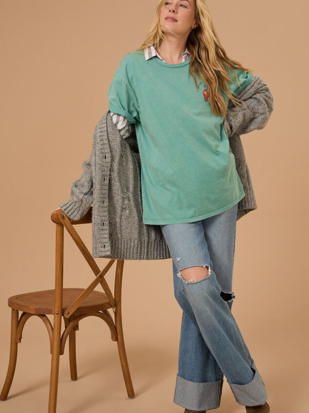 The Fruit of the Spirit Oversized Graphic Tee Detail 4 - TULLABEE