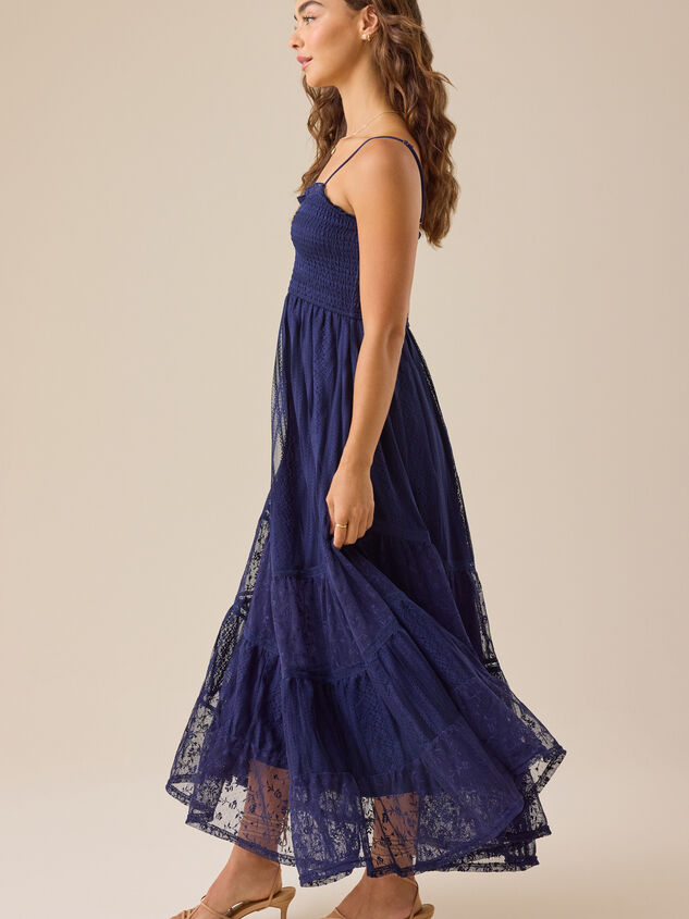 Tami Lace Tiered Maxi Dress Detail 3 - TULLABEE