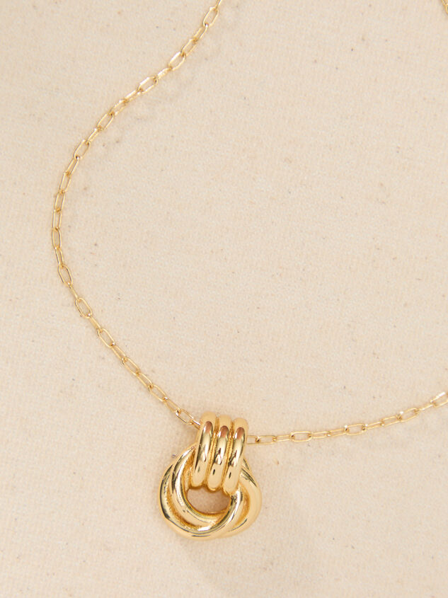 18K Gold Door Knocker Charm Necklace - TULLABEE